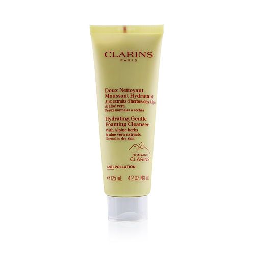 Clarins Hydrating Gentle Foaming Cleanser with Alpine Herbs & Aloe Vera Extracts Normal to Dry Skin 125ml/4.2oz