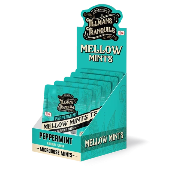 Tillmans Tranquils Mellow THC Peppermint Mints 10:1 Ratio - 10 Pack