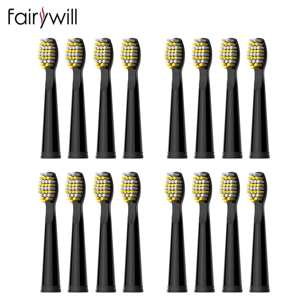 Fairywill 4 16PC Electric Toothbrush Heads Automatic Tooth Brush Replacement Heads For FW 507 FW 508 FW 917 FW 551 FW 2011 FW D3