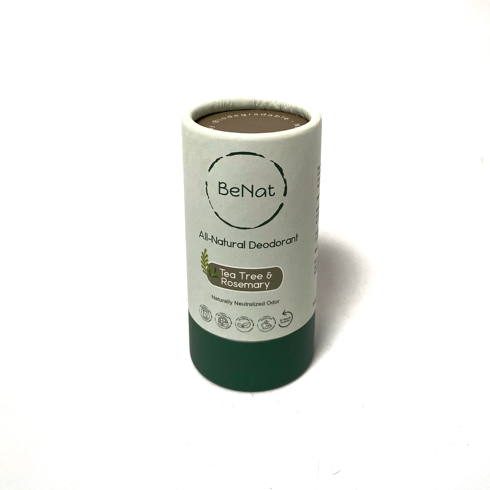 BeNat All Natural, Plastic Free Deodorants. 3oz.