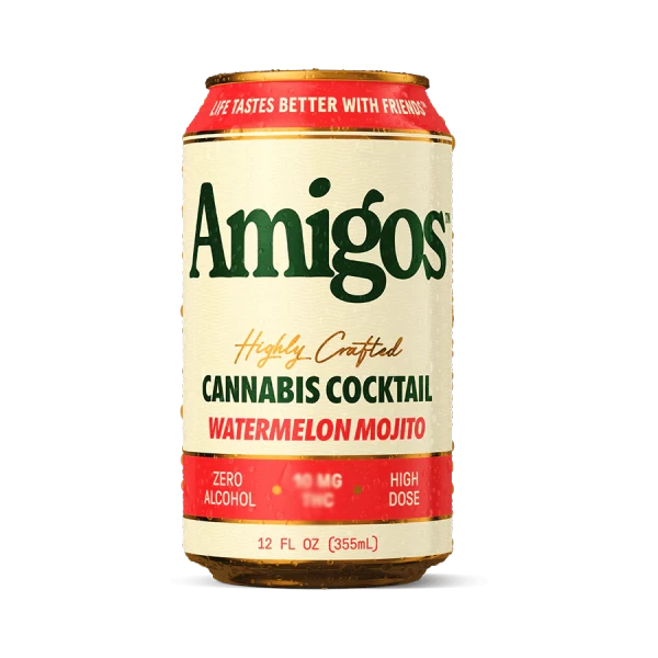 Amigos Watermelon Mojito 5mg THC Beverage - 24ct