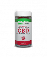 Absolute Nature Full Spectrum CBD Vegan Gummies fruit slice 450mg