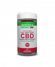 Absolute Nature Full Spectrum CBD Vegan Gummies fruit slice 450mg