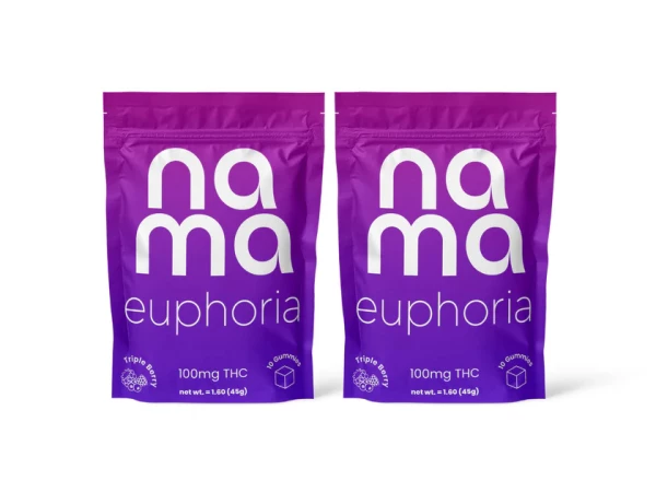 nama Euphoria Triple Berry, 10mg THC per gummy - 20 Count