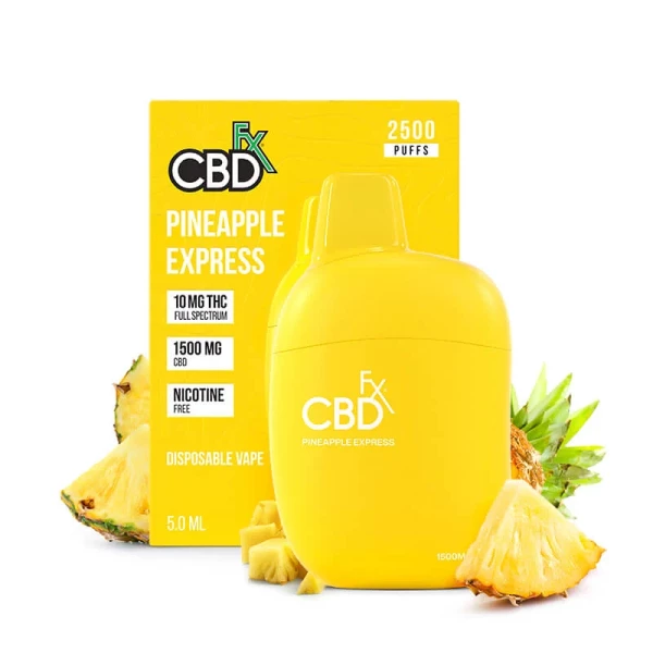 CBDfx Pineapple Express CBD + THC Vape Pen 1500MG - 10 Pack