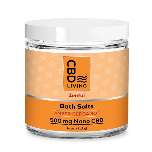 CBD Living CBD Bath Salts - Amber Bergamont