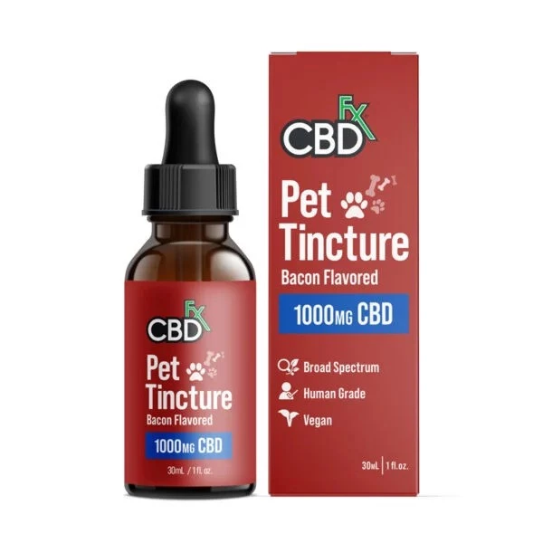 CBDfx CBD Oil for Cats – Bacon Flavored – 1000mg - 30ml