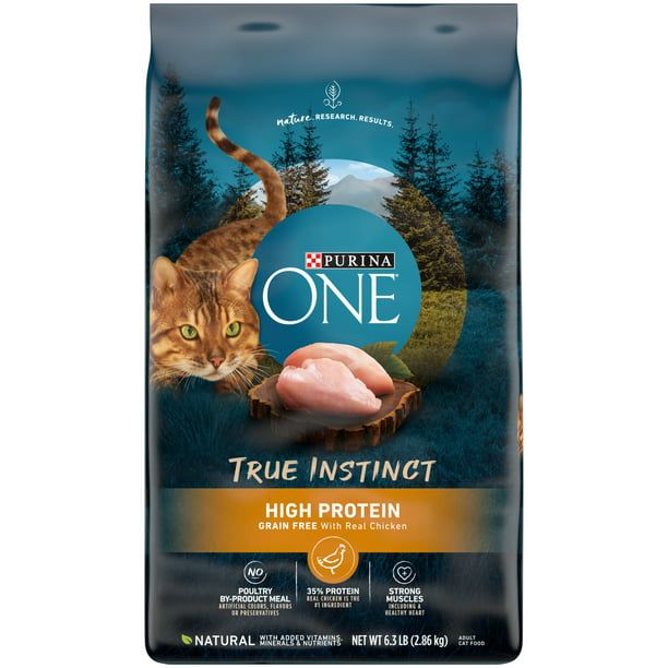 Purina One True Instinct Chicken, Grain Free Wet Cat Food, 3 oz Can
