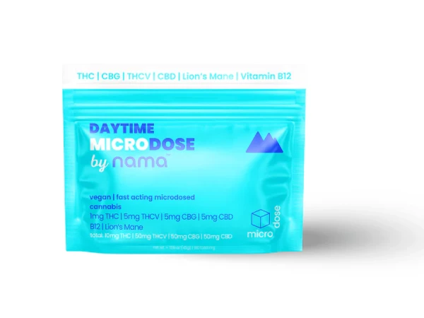 nama Daytime Microdose |  1mg THC | 5mg THCV | 5mg CBG | 5mg CBD | B12 | Lion's Mane - 10 Count