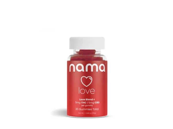 nama Love | Libido Boosting Gummies With 5mg CBD and 5mg THC - 20 Count
