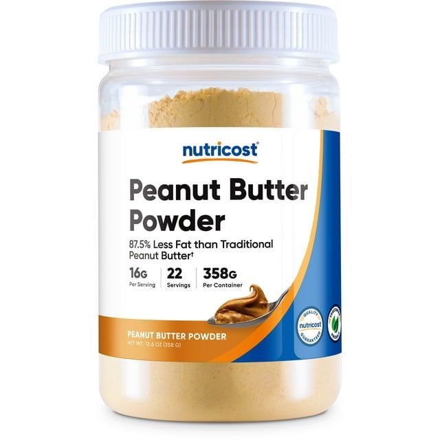 Nutricost Peanut Butter Powder No Sugar Added (12.6 oz) Non GMO Supplement
