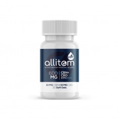 allitom PM Nighttime CBN+CBD Gel Caps 600mg
