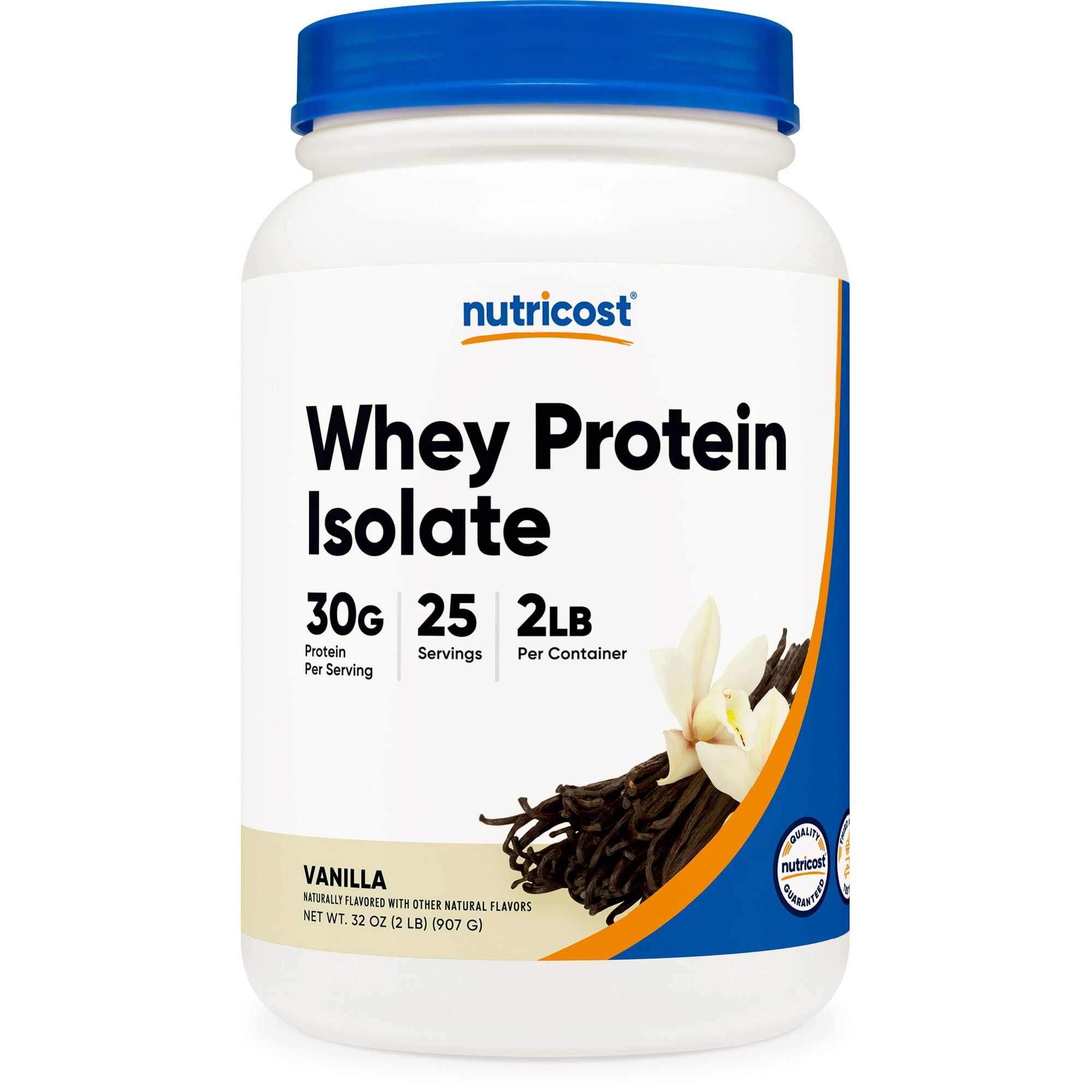 Nutricost Whey Protein Isolate Powder (Vanilla) 2LBS Gluten Free & Non GMO