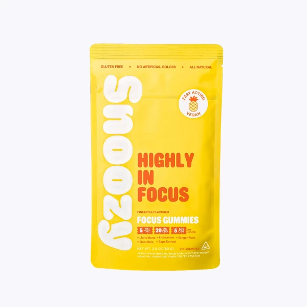 Snoozy Highly In Focus 5mg THC, 20mg CBD, 5mg CBG - 20 Count