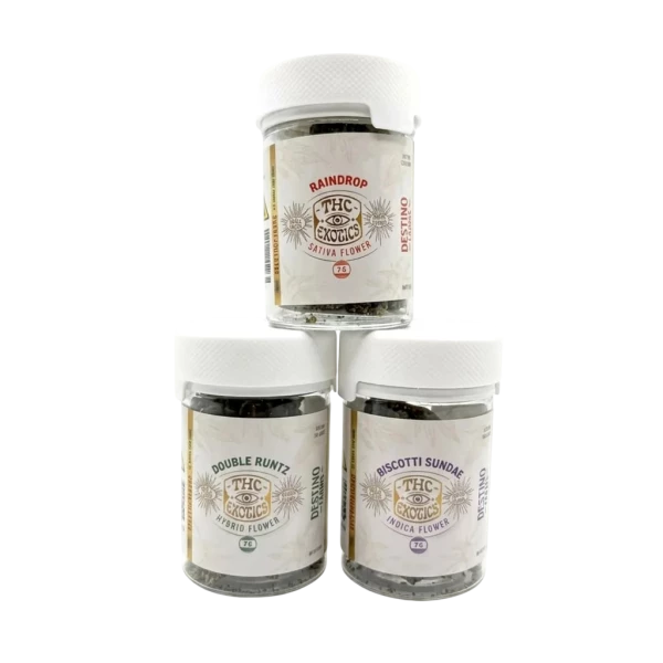 Destino Farms Indoor Exotic THC-A Pink Runtz (Hybrid) 7G Jar