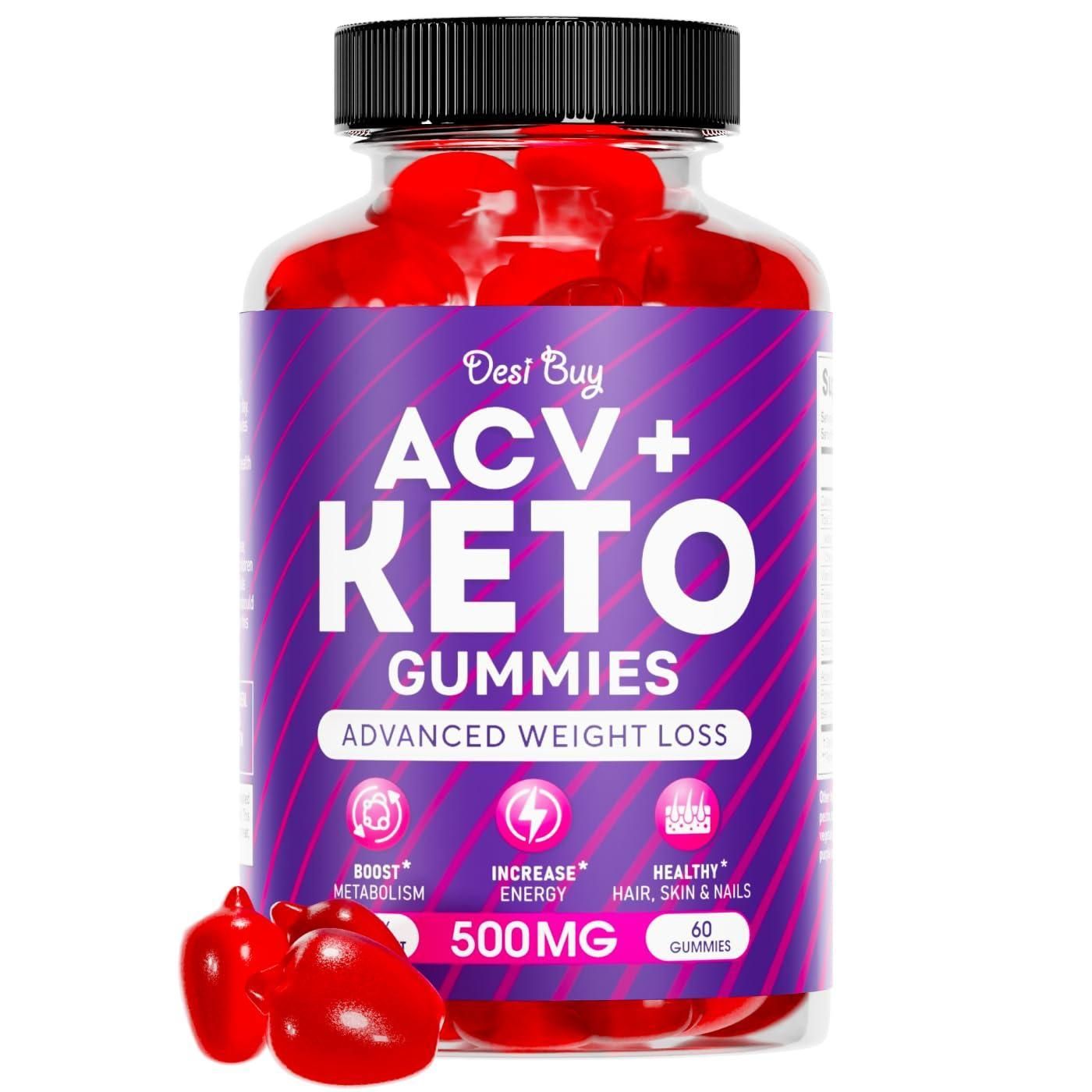 Desi Buy Keto ACV Gummies for Weight Loss Advanced Formula 1000mg Per Serving Supports Digestion Metabolism Detox