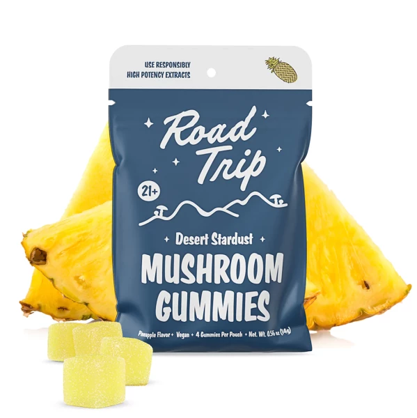 Road Trip Desert Stardust Mushroom Gummies - Pineapple - 2 Pack - 4 Count each
