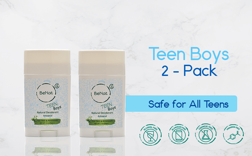 BeNat All natural Deodorants for Kids & Teens