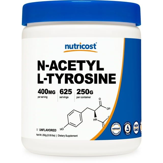 Nutricost N Acetyl L Tyrosine (NALT) Powder 250 Grams, Unflavored Supplement