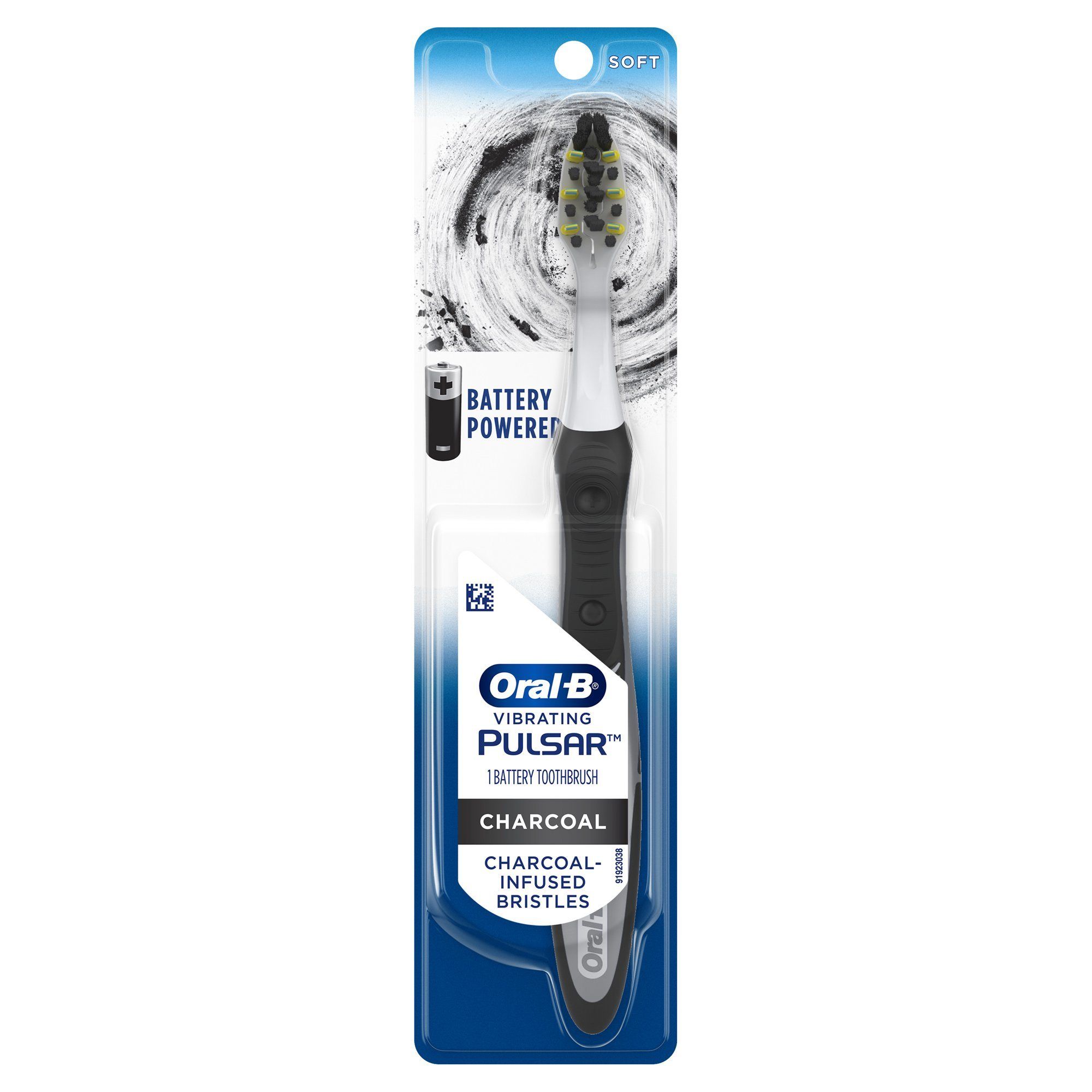 Oral B Pulsar Charcoal Battery Toothbrush, Soft, 1 Count
