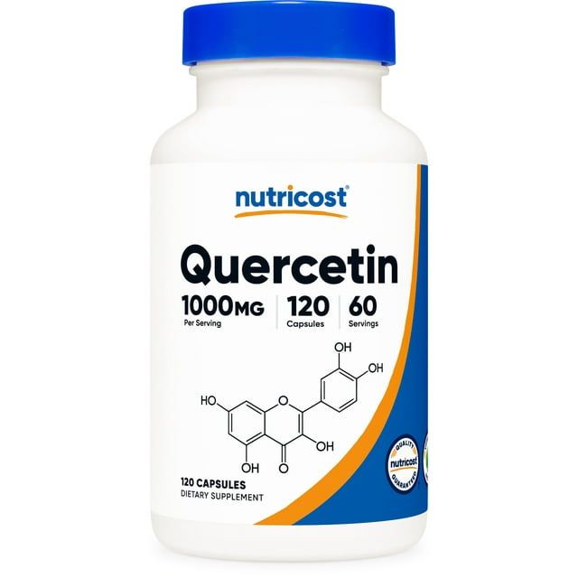 Nutricost Quercetin 1000mg, 120 Capsules 60 Servings, 500mg Per Capsule, Vegetarian Supplement