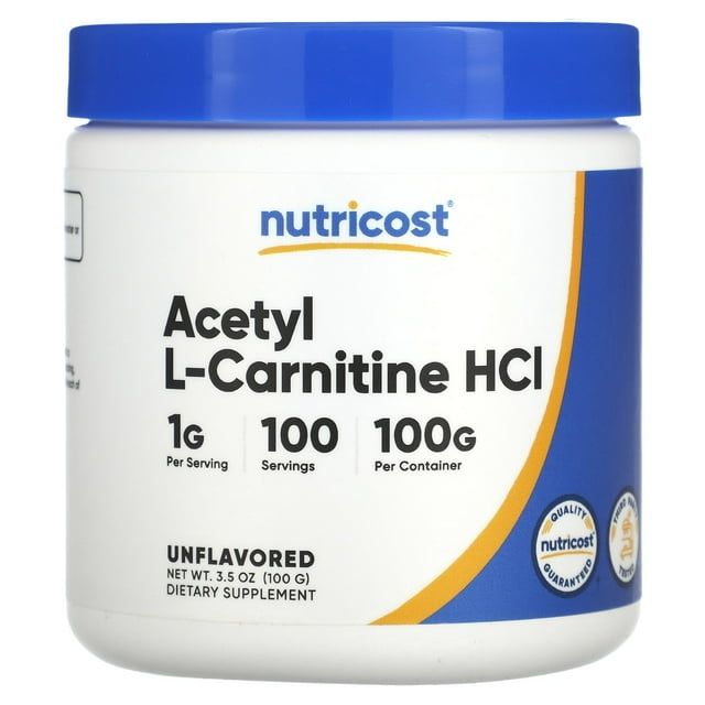 Nutricost Acetyl L Carnitine ALCAR Powder Supplement, 100 Grams, 1g Per Serving