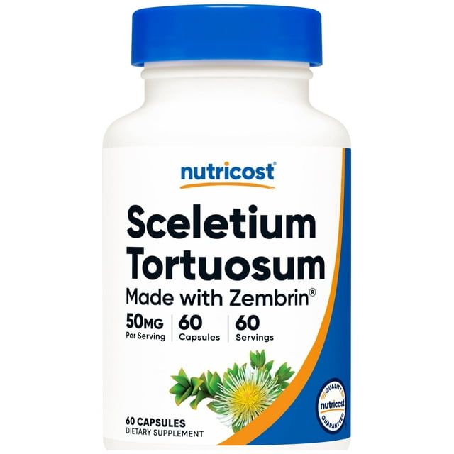 Nutricost Zembrin (Sceletium Tortuosum) 60 Capsules (50mg Each) Vegetarian, Non GMO, Gluten Free