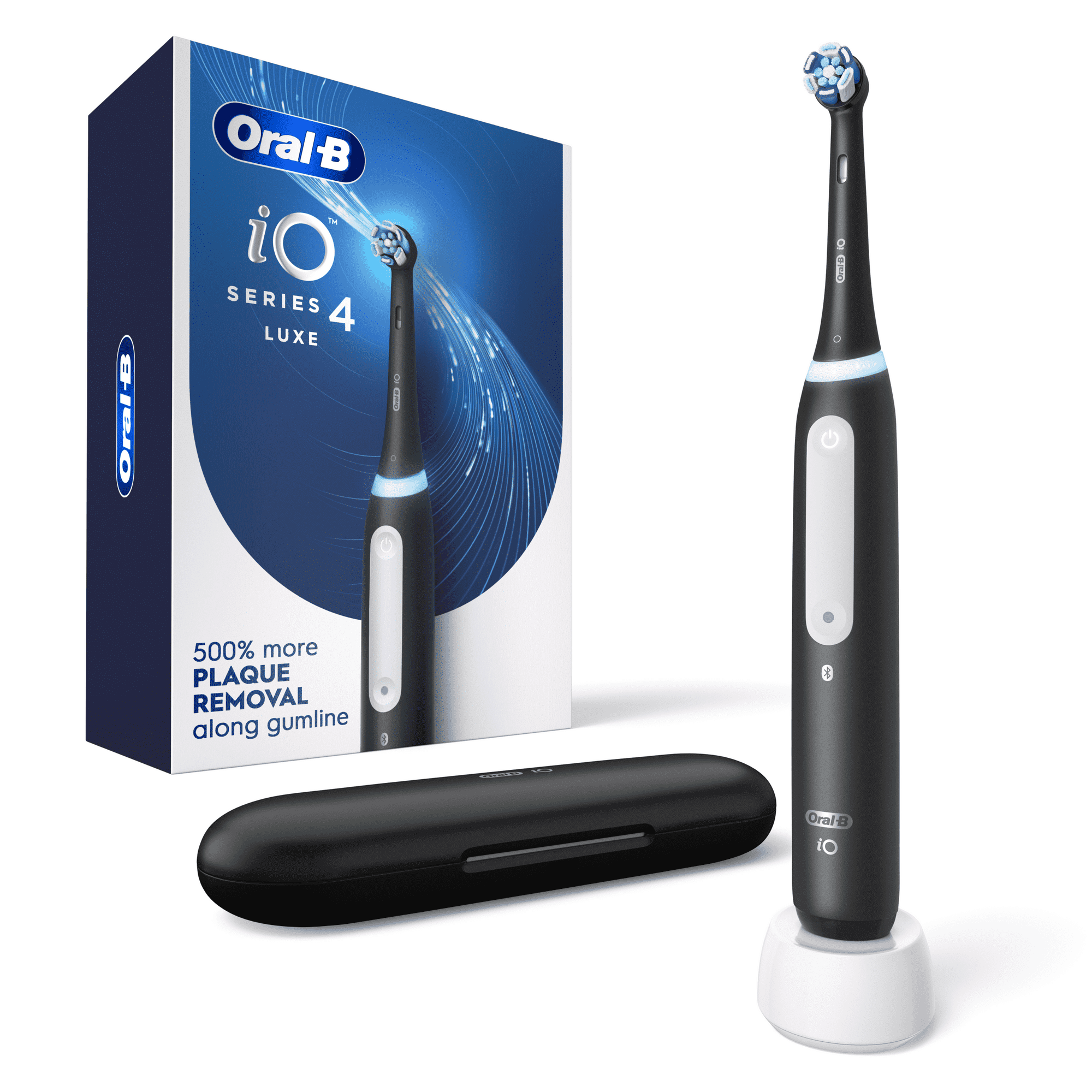 Oral B iO Series 4 Electric Toothbrush with (1) Brush Head, Rechargeable, Black