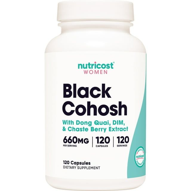 Nutricost Black Cohosh for Women Supplement 660mg, 120 Capsules Non GMO