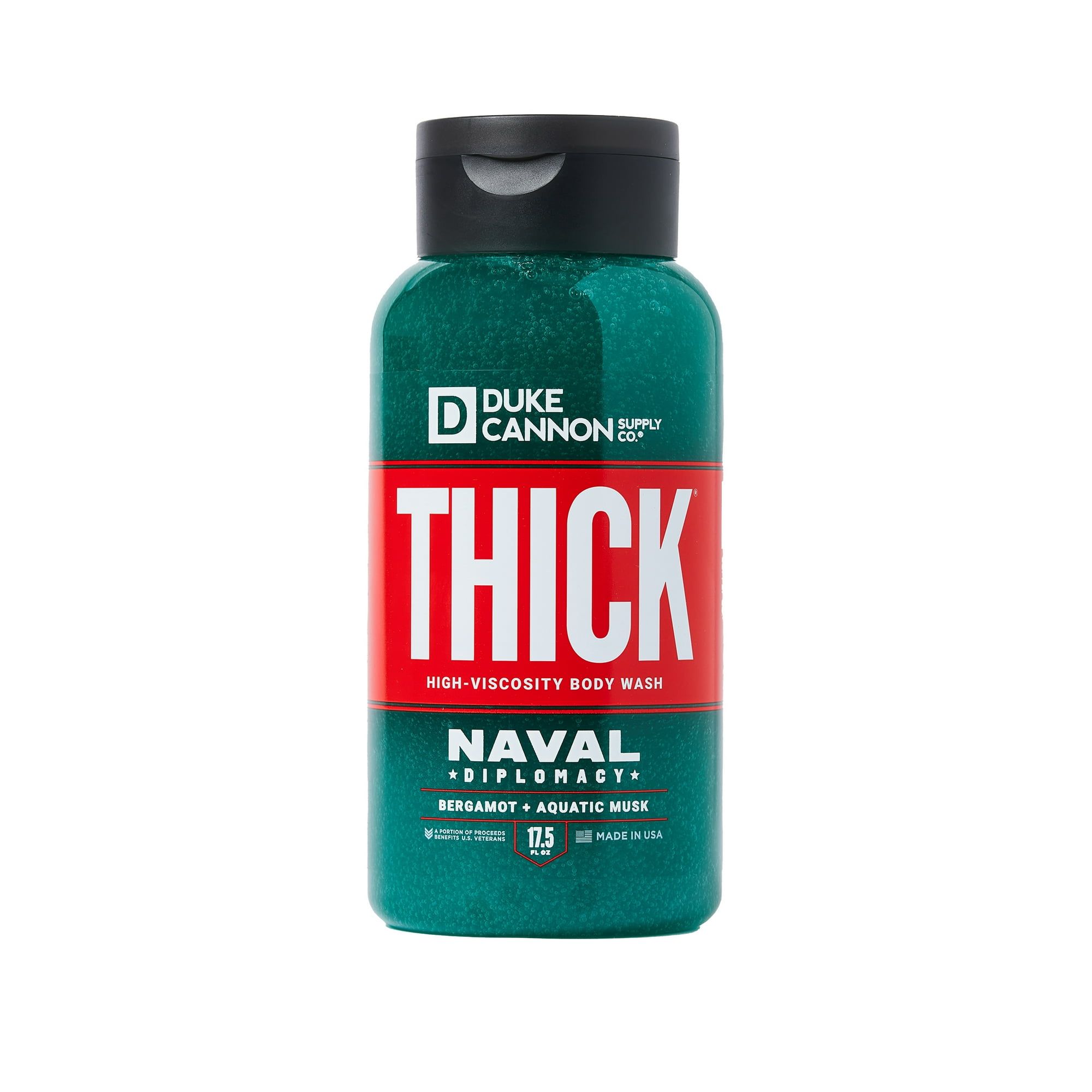 Duke Cannon Thick Body Wash Naval Diplomacy Fresh Water & Bergamot Scent, 17.5 oz, 1 Bottle