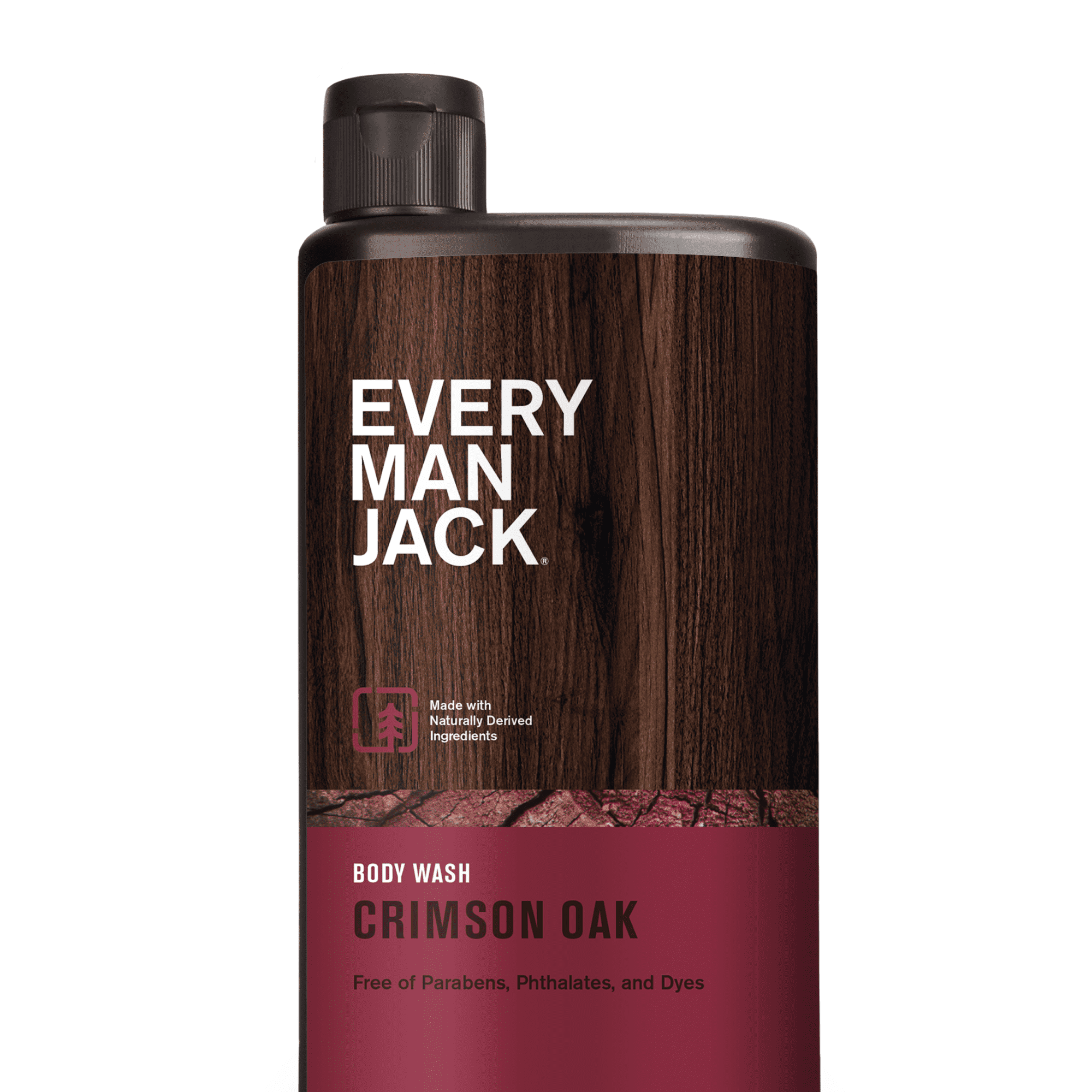 Every Man Jack Crimson Oak Hydrating Mens Body Wash for All Skin Types 16.9oz