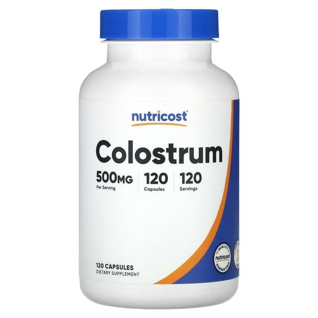 Nutricost Colostrum 500mg, 120 Capsules Gluten Free & Non GMO Supplement