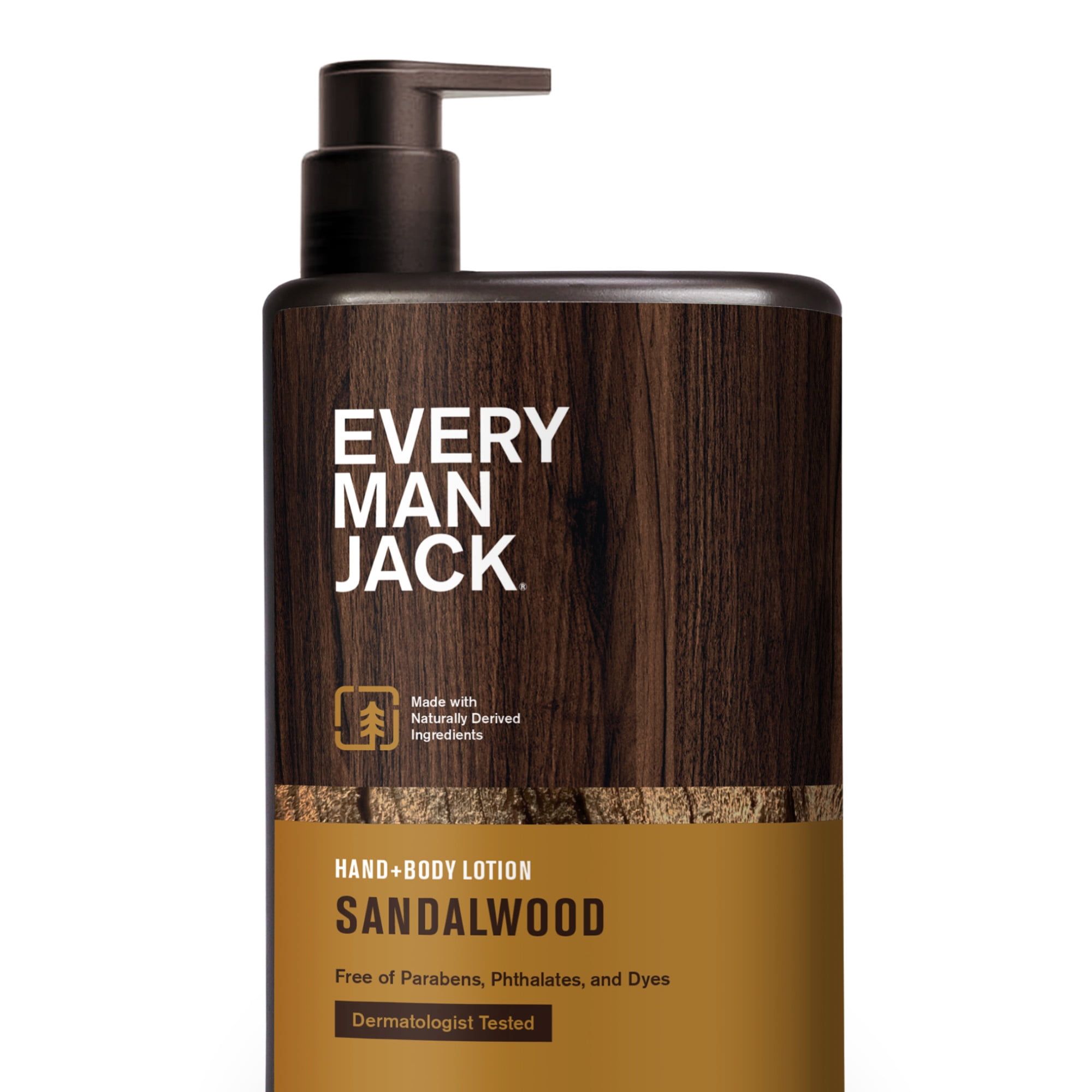 Every Man Jack Mens Sandalwood Hand & Body Lotion for All Skin Types 13.5oz