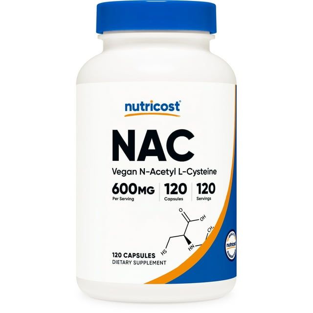 Nutricost N Acetyl L Cysteine (NAC) Supplement 600mg, 120 Capsules