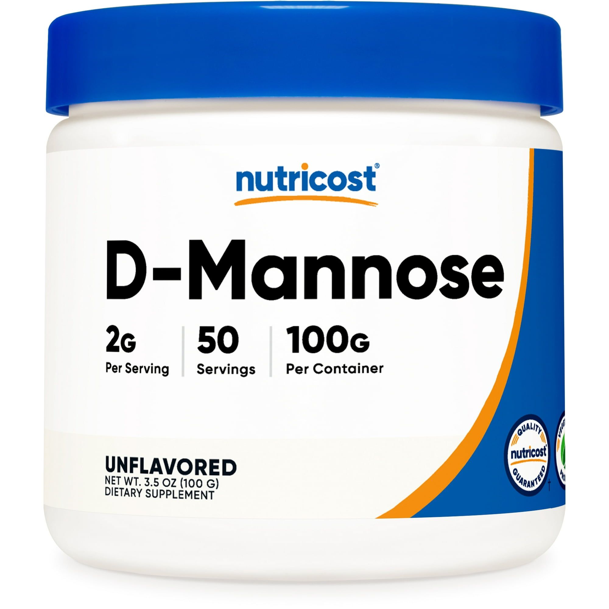 Nutricost D Mannose Powder 100 Grams (50 Servings) Non GMO Supplement