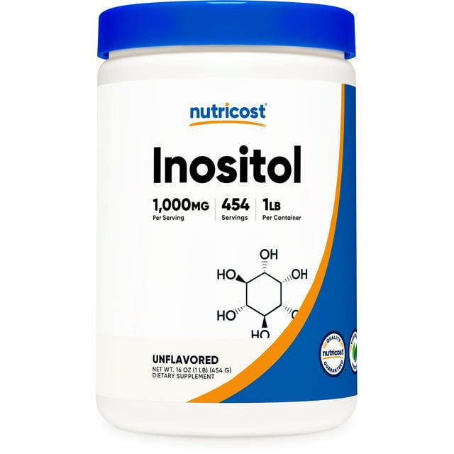 Nutricost Inositol Powder 1LB (454 Grams) Gluten Free, Non GMO Supplement