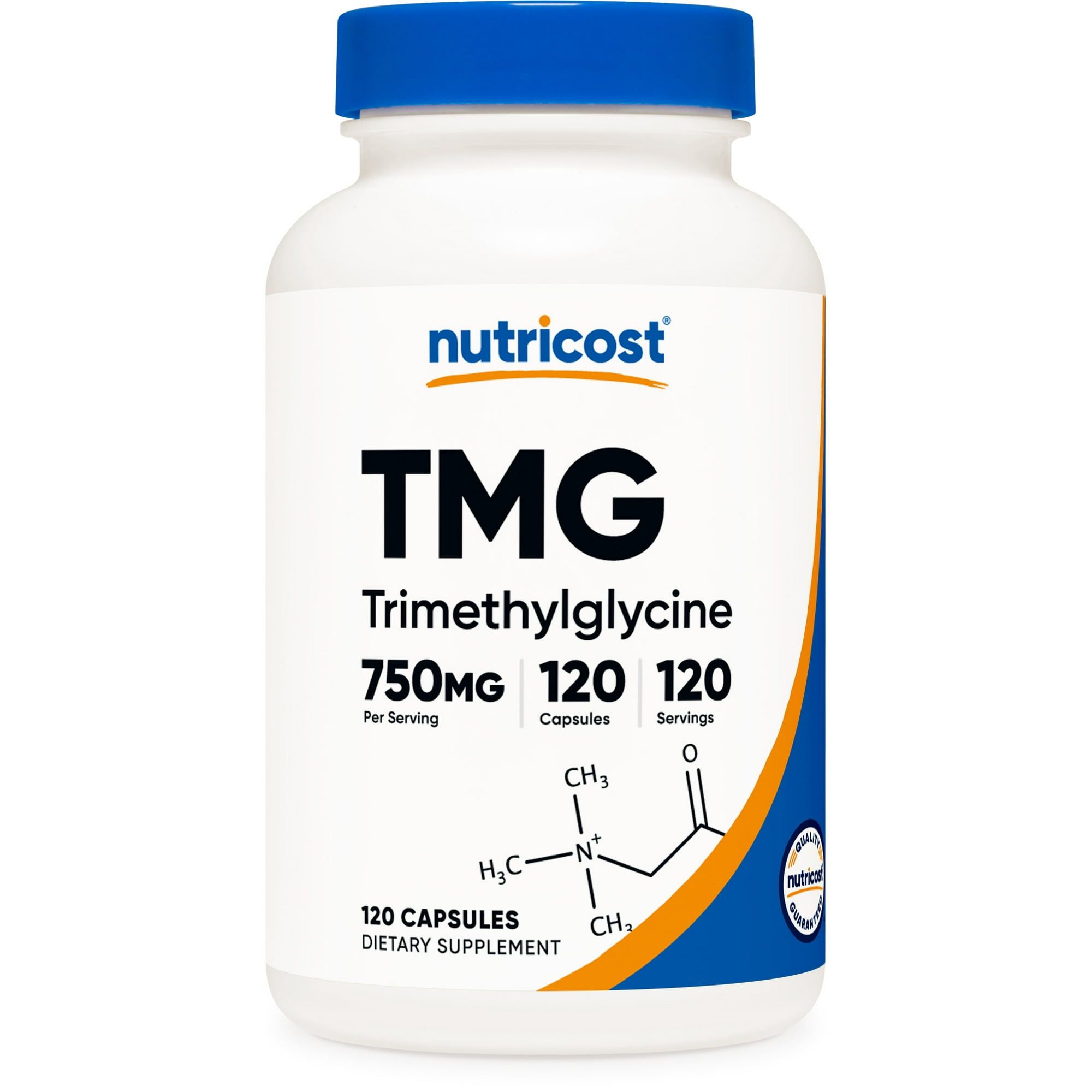 Nutricost Trimethylglycine (TMG) 750mg, 120 Capsules Non GMO Supplement