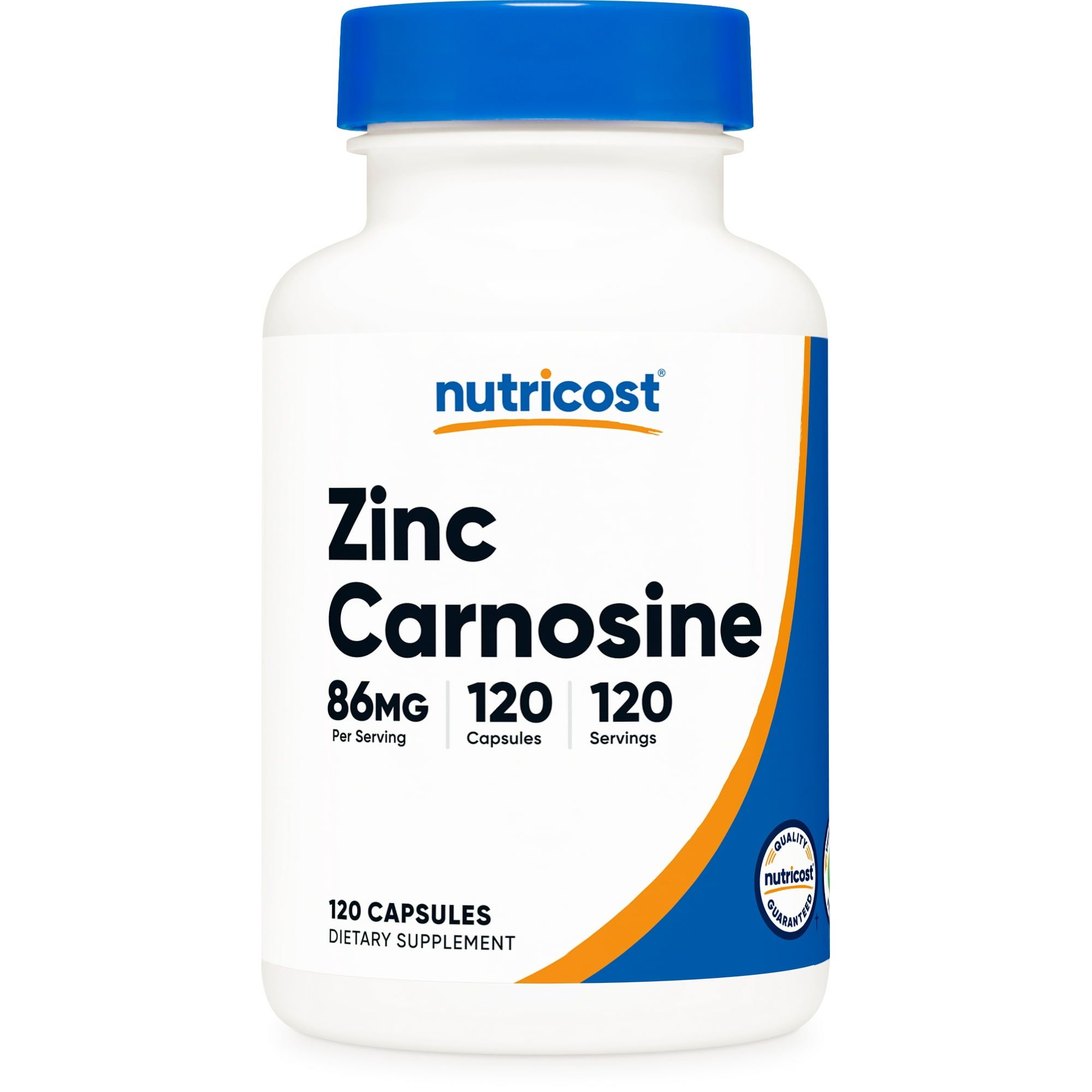 Nutricost Zinc Carnosine 86mg, 120 Capsules Non GMO, Gluten Free Supplement