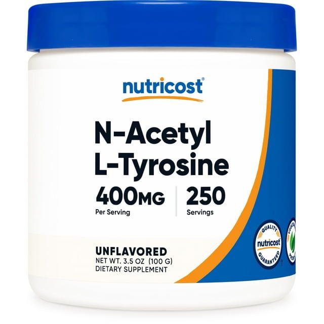 Nutricost N Acetyl L Tyrosine (NALT) Supplement Powder 100 Grams