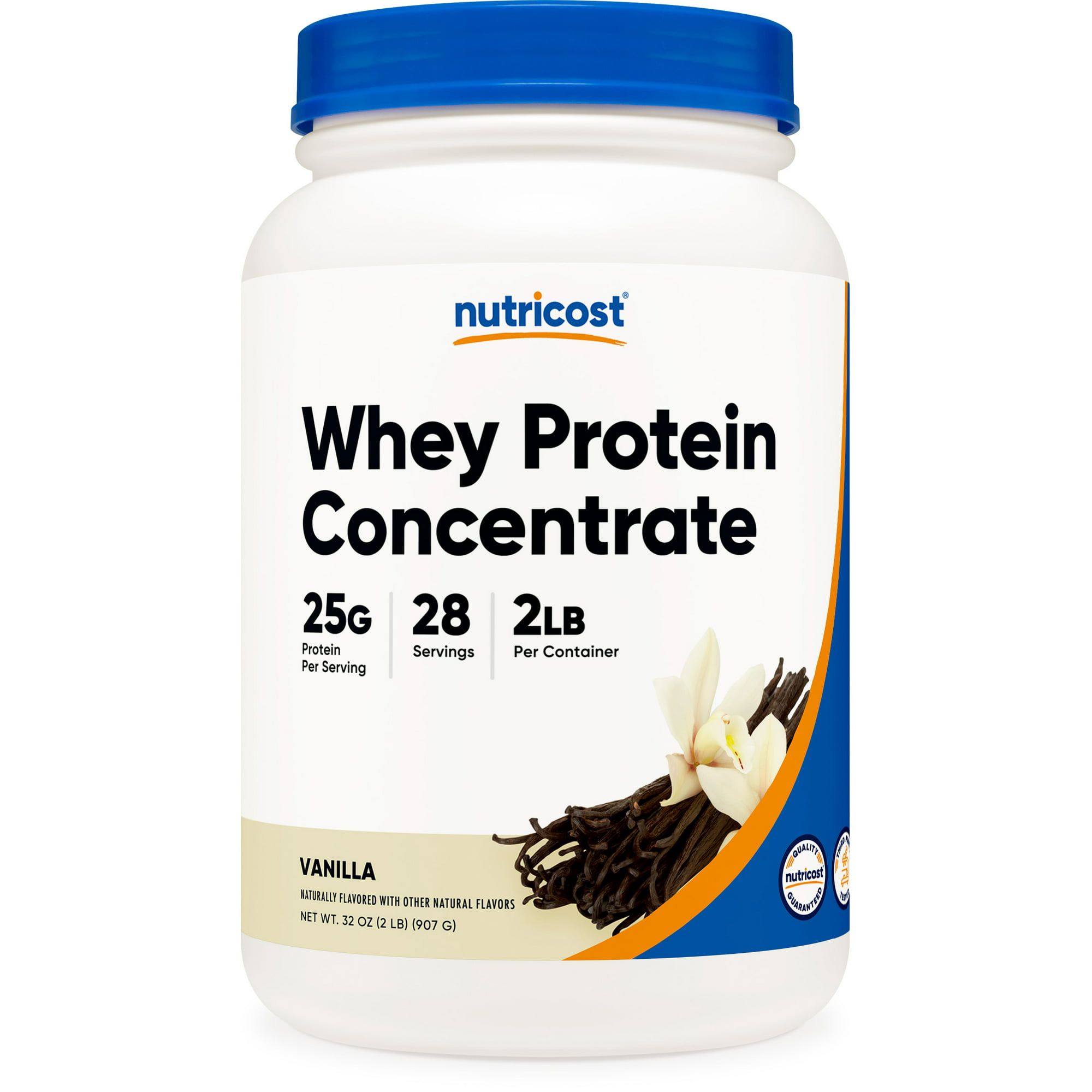 Nutricost Whey Protein Concentrate (Vanilla) 2LBS Gluten Free & Non GMO Supplement