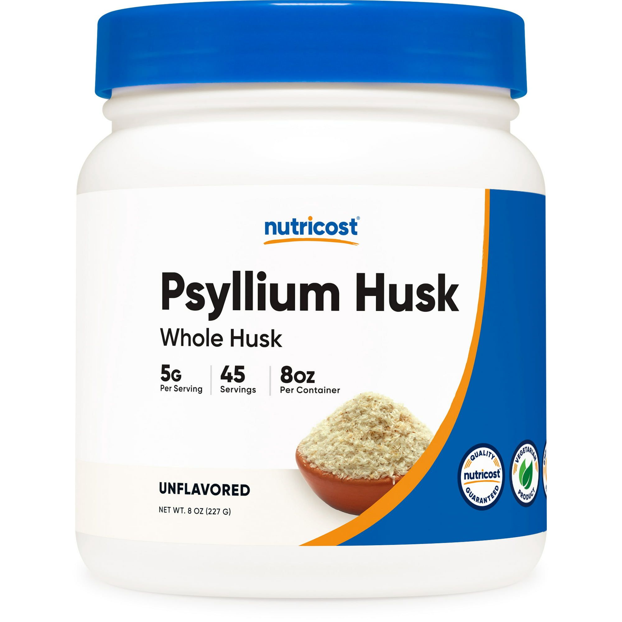Nutricost Psyllium Whole Husk Powder (8oz) Gluten Free & Non GMO Supplement