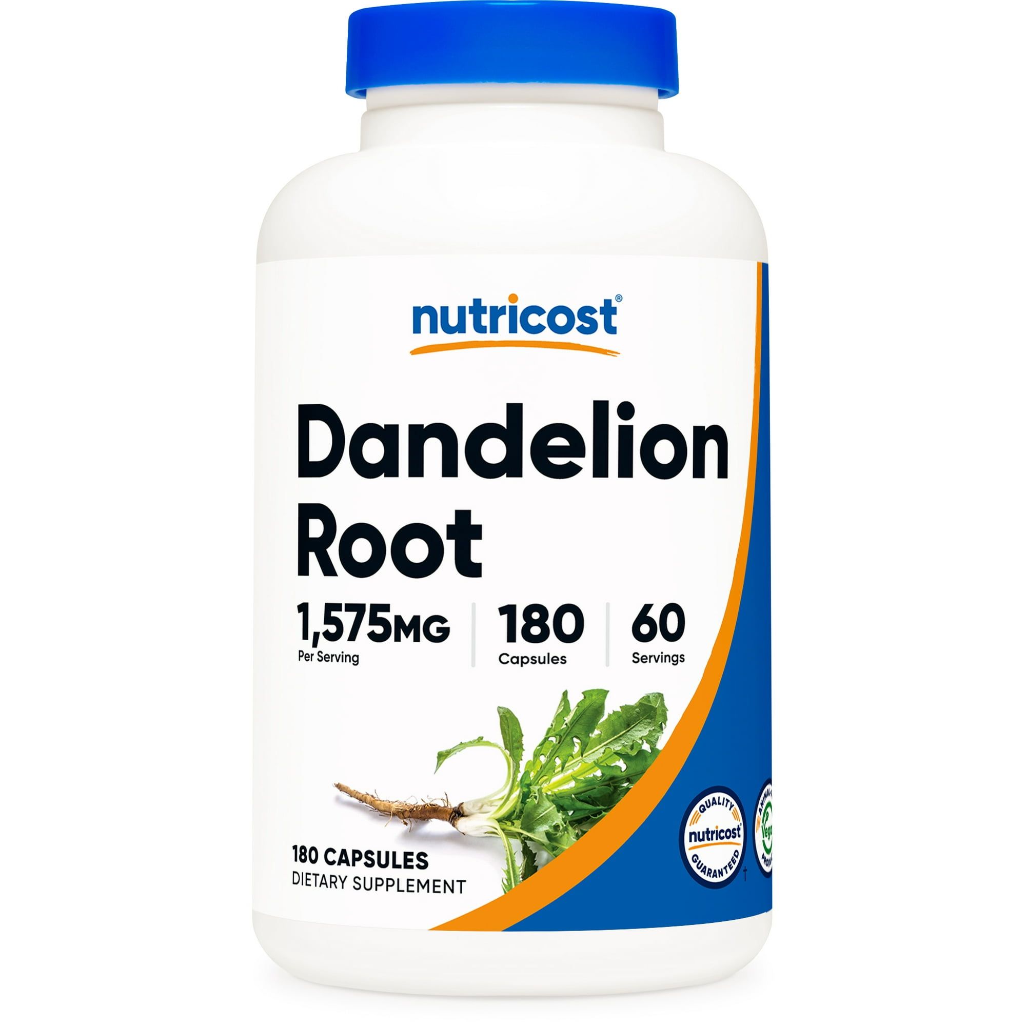 Nutricost Dandelion Root Capsules 525mg (180 Capsules) Non GMO, Gluten Free Supplement