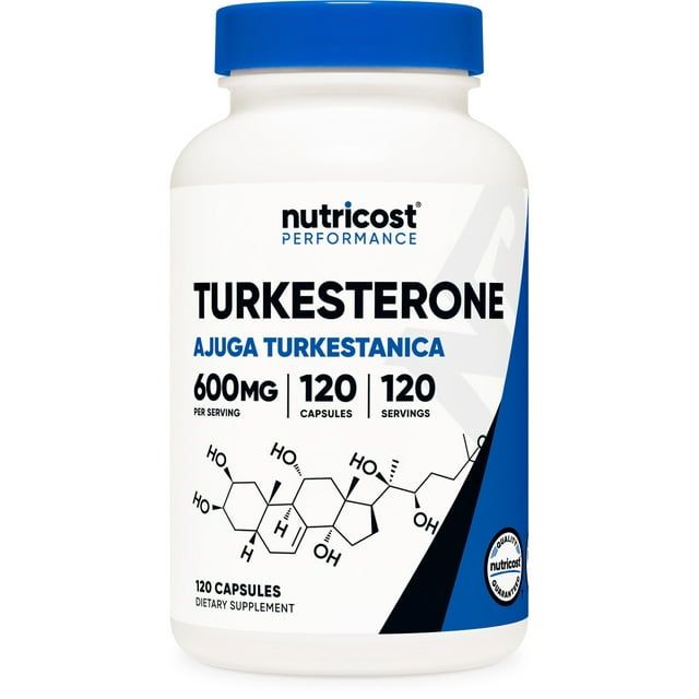 Nutricost Turkesterone Dietary Supplement 600mg, 120 Capsules, Vegetarian, Non GMO & Gluten Free