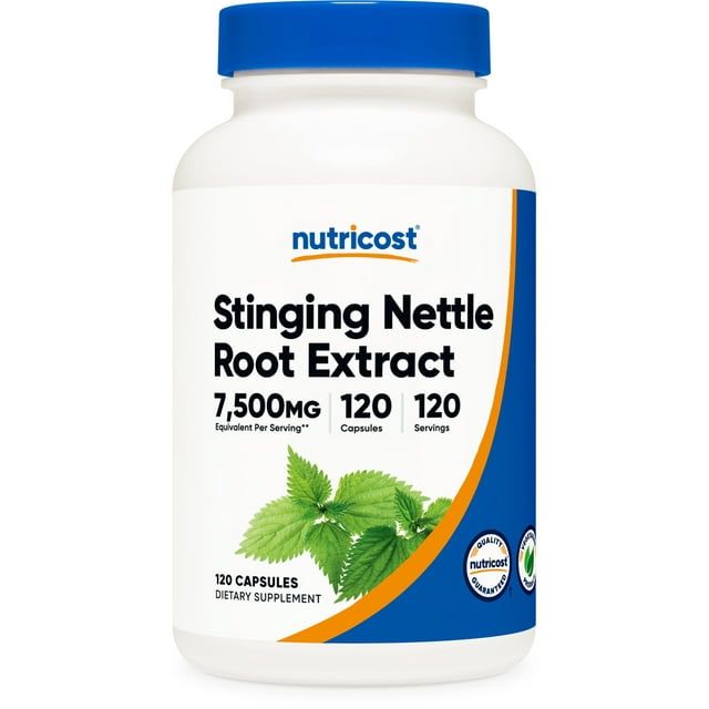 Nutricost Stinging Nettle Root Extract 7500mg, 120 Capsules Vegetarian Friendly Supplement