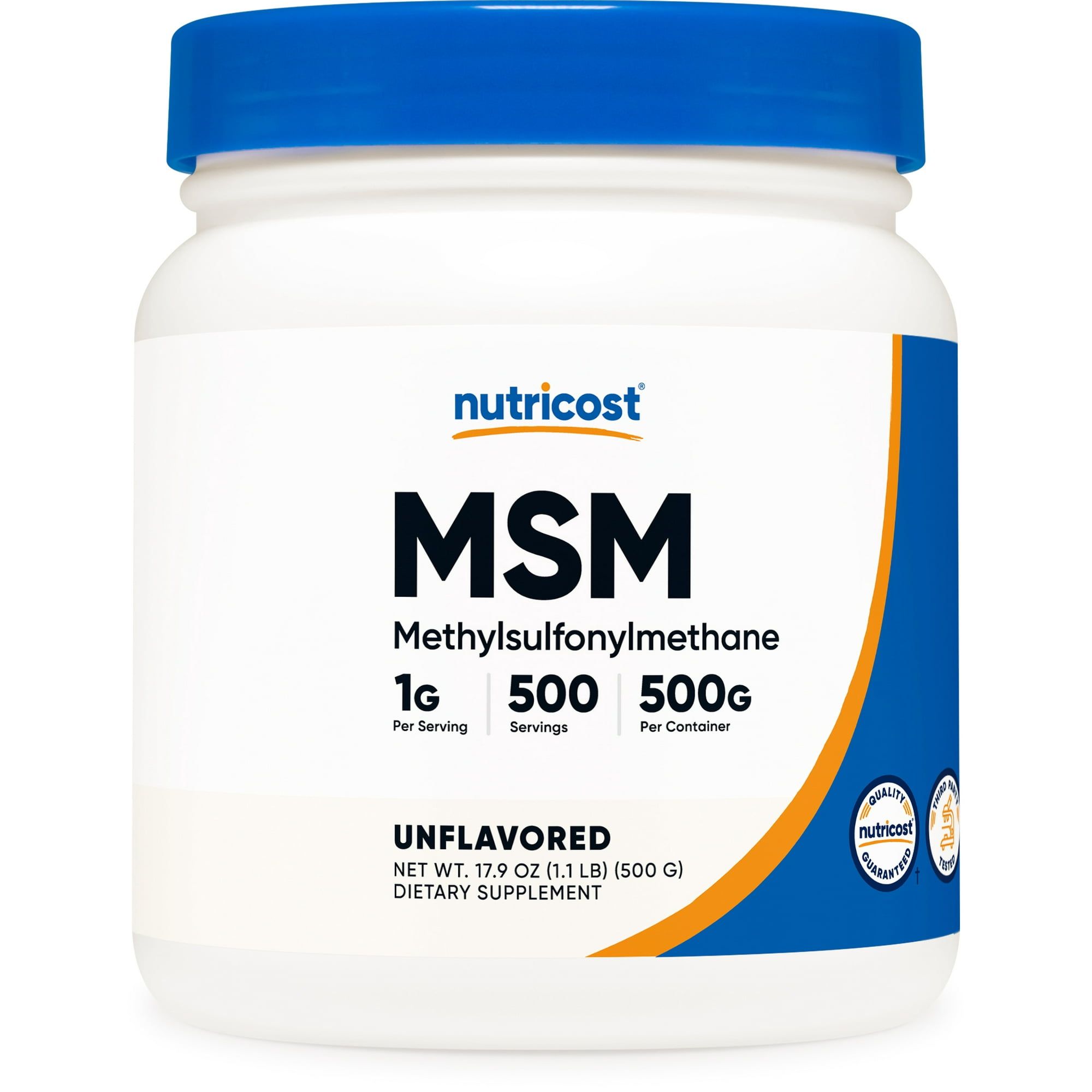 Nutricost MSM Powder 500 Grams (Methylsulfonylmethane) Non GMO Supplement