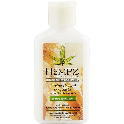 Hempz FRESH FUSIONS CITRINE CRYSTAL & QUARTZ HERBAL BODY MOISTURIZER 2.25 OZ