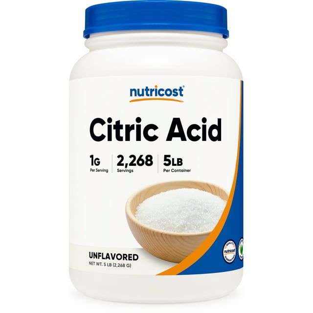 Nutricost Citric Acid Powder (5LB) Non GMO, Gluten Free Supplement