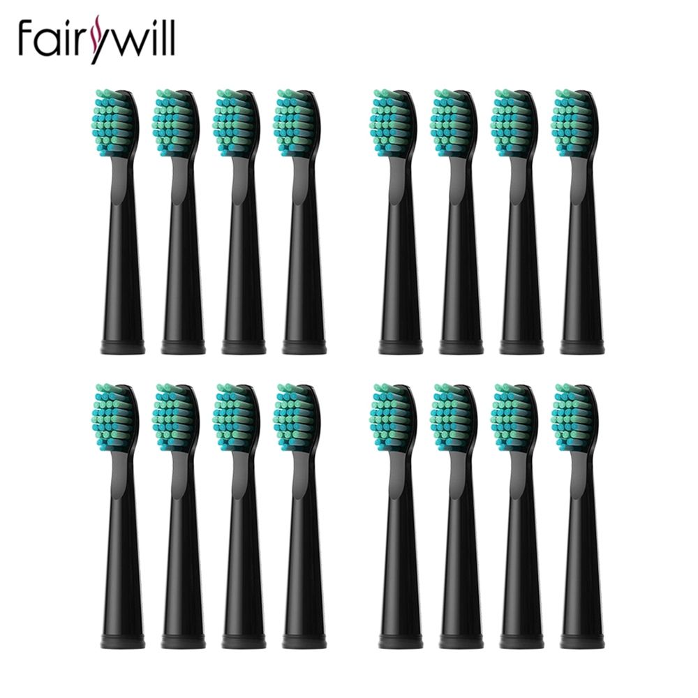 Fairywill 4 16PC Electric Toothbrush Heads Automatic Tooth Brush Replacement Heads For FW 507 FW 508 FW 917 FW 551 FW 2011 FW D3