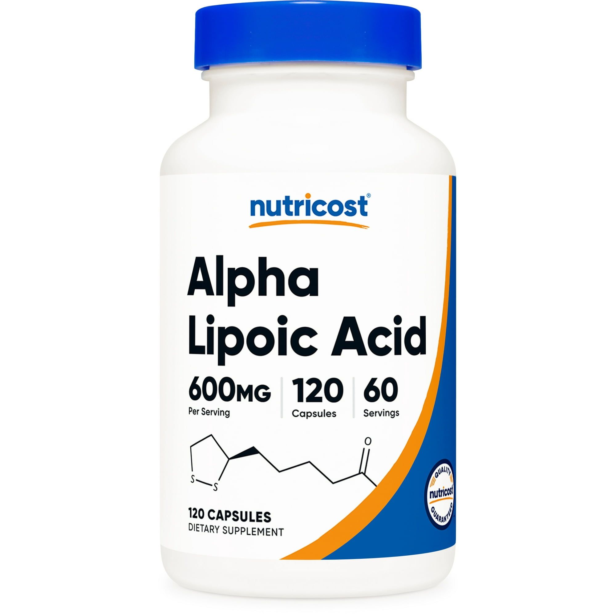 Nutricost Alpha Lipoic Acid 600mg Per Serving 120 Capsules, 60 Servings Non GMO Supplement