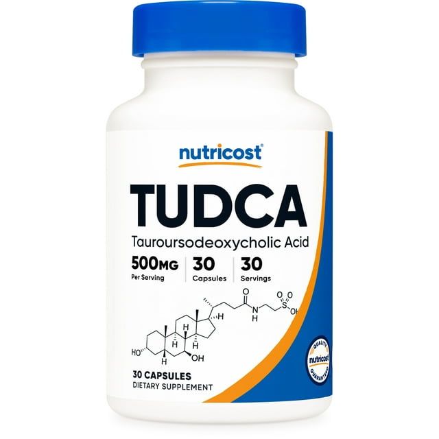 Nutricost Tudca 500mg, 30 Capsules (Tauroursodeoxycholic Acid) Gluten Free, Non GMO Supplement
